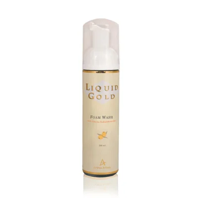 Anna Lotan Liquid Gold putos makiažui valyti su šaltalankių aliejumi, 200ml