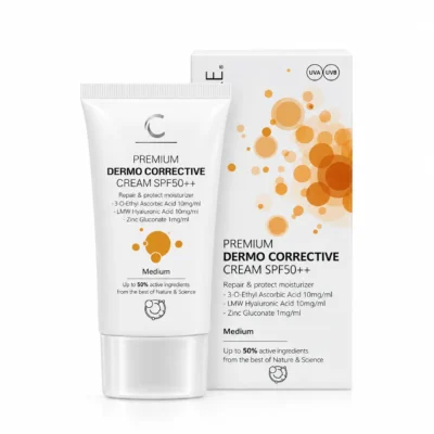Cliniccare Dermo Corrective koreguojamasis kremas SPF50++, spalva Medium, 35ml