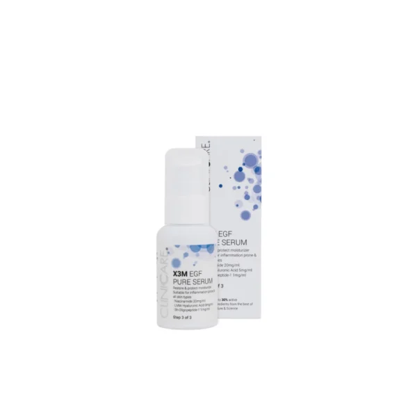 Cliniccare X3M EGF PURE priešuždegiminio poveikio serumas, 50ml