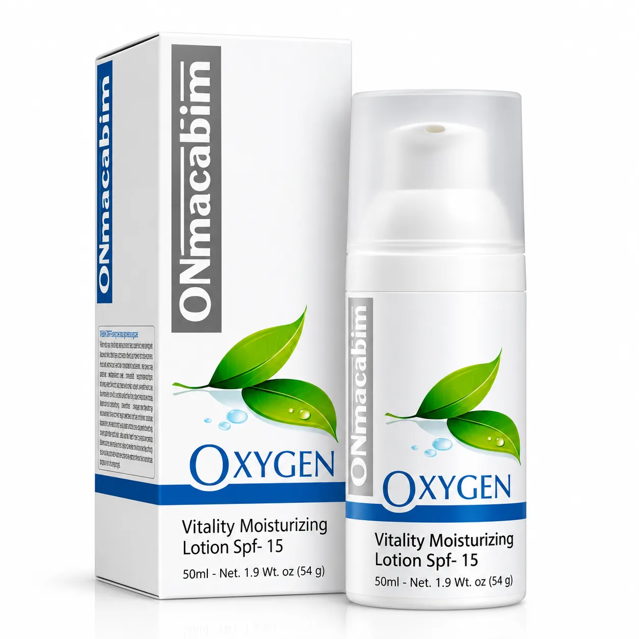 ONmacabim OXYGEN drėkinamoji emulsija SPF15, 50ml ONmacabim OXYGEN drėkinamoji emulsija SPF15, 50ml