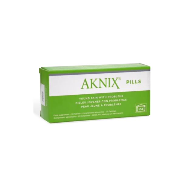 LSI AKNIX PILLS maisto papildai į aknę linkusiai odai