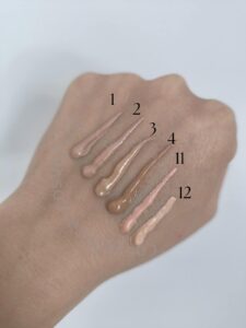 Vanish pudra spalvos