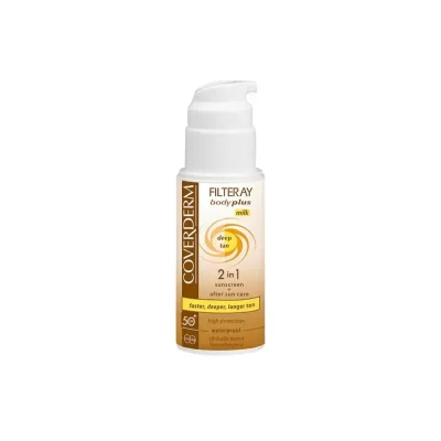 Coverderm Filteray Body Plus pienelis greitesniam įdegiui SPF50, 100ml