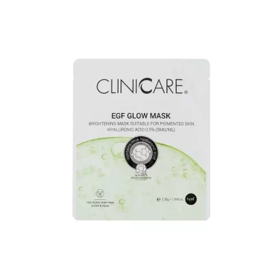 Cliniccare EGF GLOW lakštinė kaukė, 35 g