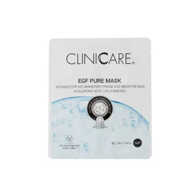 Cliniccare EGF PURE lakštinė kaukė, 35 g