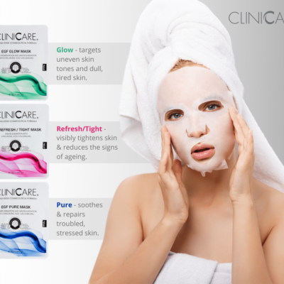 Cliniccare EGF REFRESH lakštinė kaukė, 35 g