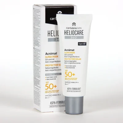 HELIOCARE 360 Acnimat riebiai ir į aknę linkusiai odai SPF50+