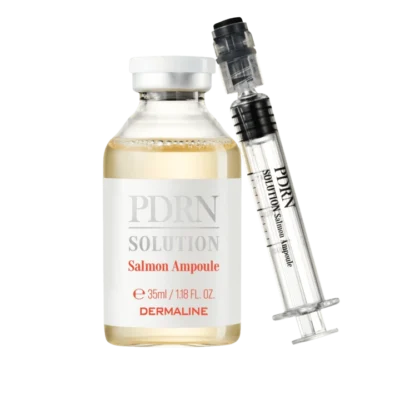 DERMALINE PDRN SOLUTION SALMON AMPOULE dvigubo poveikio regeneruojanti ir stangrinanti ampulė su PDRN, 35 ml