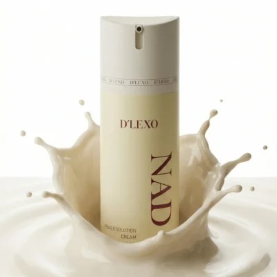 DERMALINE D’LEXO NAD Power Solution Cream energizuojantis, skaistinantis veido kremas su NAD, 100 ml