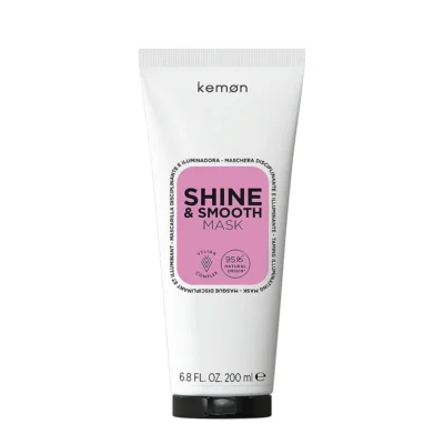 KEMON CARE SHINE & SMOOTH žvilgesio ir glotnumo plaukams suteikianti kaukė, 200 ml
