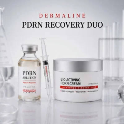 Dermaline PDRN regeneruojantis rinkinys veidui (kremas+ampulė)